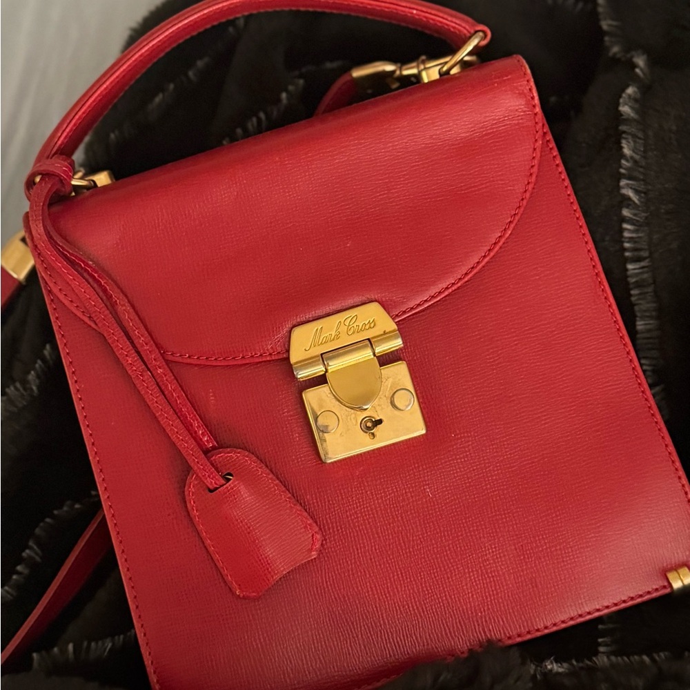 Mark cross - Vintage Mark Cross Red Uptown Bag
